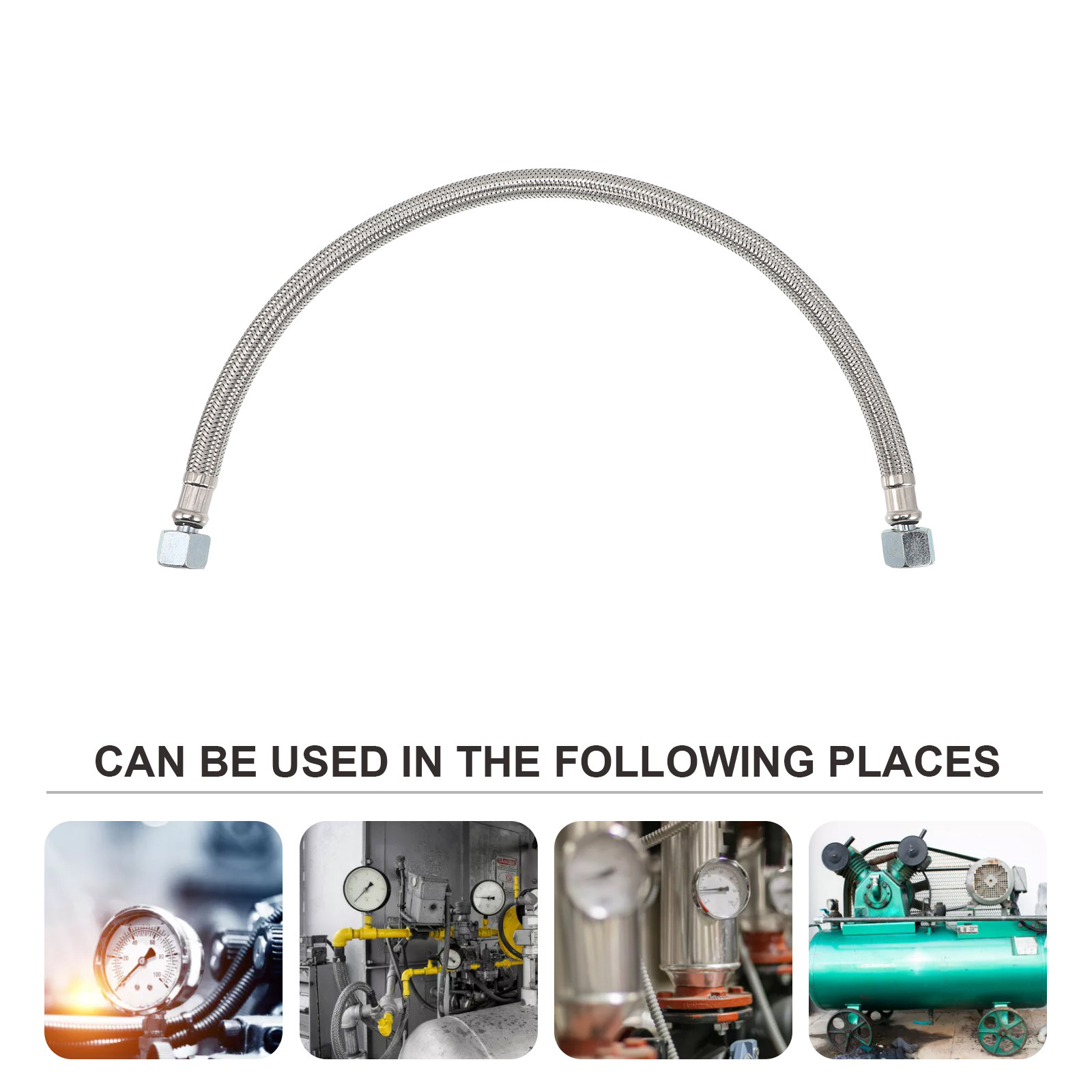 Air Compressor Stainless Steel - Flexible Hose Braided recension och pris