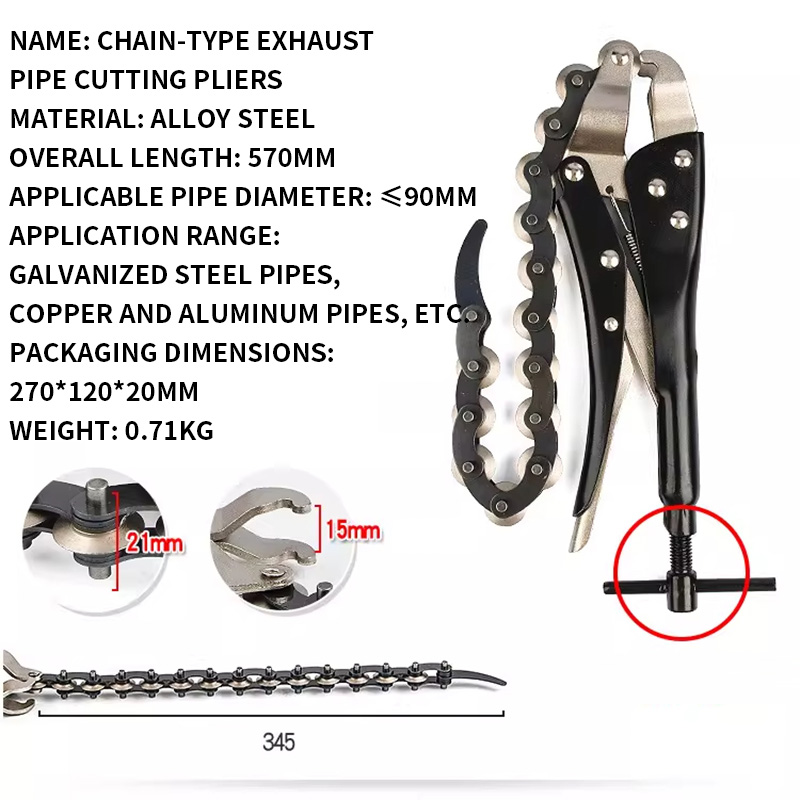 Chain-Link Pipe Cutter PVC/Ste - Pipe Cutter Ratchet recension och pris